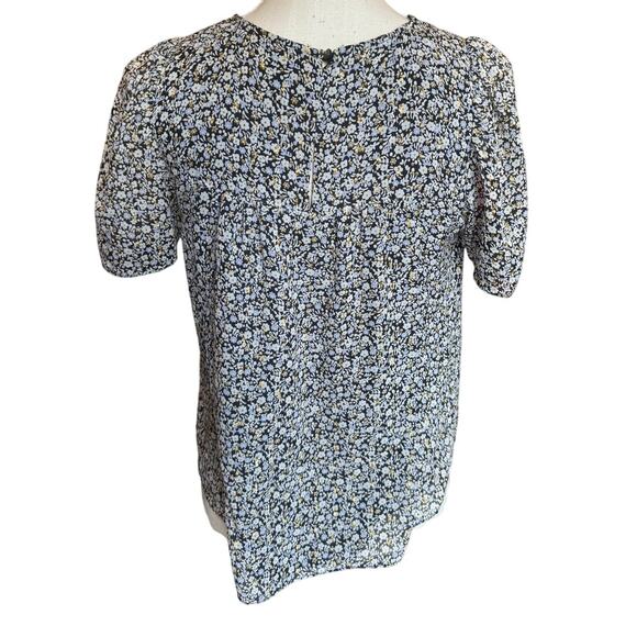 J. Crew Floral Top.  Size 0.  Ditzy Floral. - Picture 2 of 5
